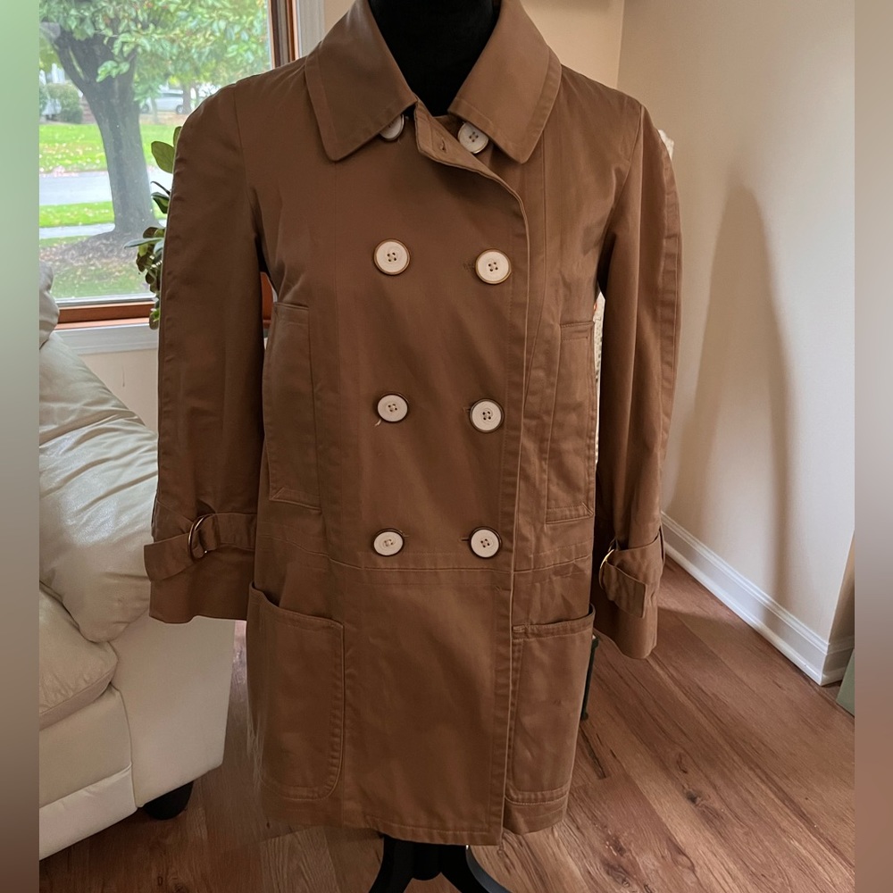 Marc by Marc Jacobs double breasted pea coat jacket w/ 3/4 length sleeve, sz S